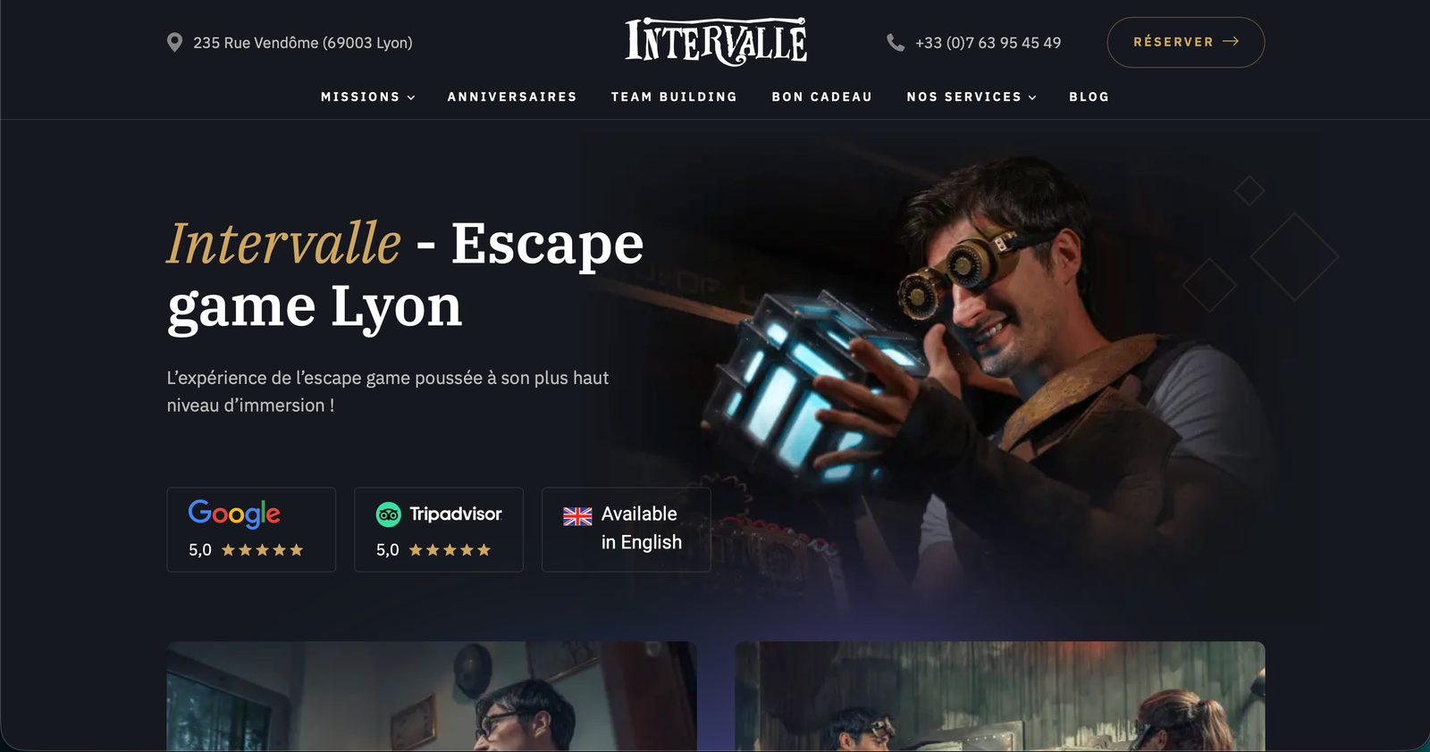 Intervalle - Разработка и запуск сайта